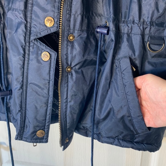 Boréal Vintage 90s Colorblock Winter Coat – Drawstring Waist – Size 12 see desc - Picture 6 of 16